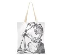 aidingzhi Sac fourre-tout en toile de grande capacité avec poches pour le travail, les projets de bricolage, le shopping, 40,6 x 38,1 cm, essentiel pour l'école