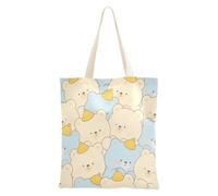aidingzhi Sac fourre-tout en toile de grande capacité avec poches pour Noël, retraite, shopping, plage, travail, 40,6 x 38,1 cm, essentiel pour l'école