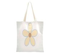 aidingzhi Sac fourre-tout en toile de style nordique avec fleurs pastel de grande capacité pour femme, Noël, retraite, shopping, plage, travail, 40,6 x 38,1 cm, essentiel pour l'école