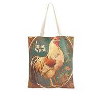 aidingzhi Sac fourre-tout en toile réutilisable avec poches pour le travail, les projets de bricolage, le shopping, 40,6 x 38,1 cm, essentiel pour l'école