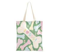 aidingzhi Sac fourre-tout en toile verte avec poignées pour le travail, les projets de bricolage, le shopping, 40,6 x 38,1 cm, essentiel pour l'école
