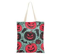 aidingzhi Sac fourre-tout gothique en toile robuste avec poignées pour Halloween, Noël, retraite, shopping, plage, travail, 40,6 x 38,1 cm, indispensable pour l'école