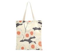 aidingzhi Sac fourre-tout rétro japonais en toile de grande capacité pour femme, pour salle de sport, travail, shopping, 40,6 x 38,1 cm, essentiel pour l'école