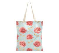 aidingzhi Sac fourre-tout réutilisable en toile avec poignées pour le travail, les projets de bricolage, le shopping, 40,6 x 38,1 cm, essentiel pour l'école