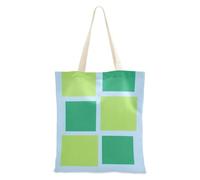aidingzhi Sacs fourre-tout minimalistes carrés en toile verte robuste pour les courses, Noël, retraite, shopping, plage, travail, 40,6 x 38,1 cm, essentiels pour l'école