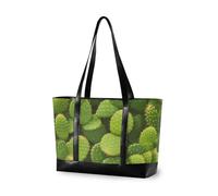 aidingzhi Sacs professionnels vert cactus pour femme pour le travail avec fermeture éclair grand sac fourre-tout pour femme travail avec déjeuner