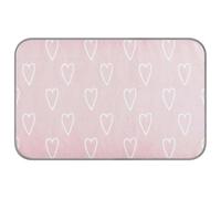aidingzhi Tapis de refroidissement pour chien en forme de cœur abstrait avec lignes audacieuses - Pour l'extérieur - Confortable - 60 x 98 cm