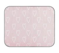 aidingzhi Tapis de refroidissement pour chien en forme de cœurs abstraits avec lignes audacieuses - Imperméable - Pour chaton - 55,9 x 70,1 cm