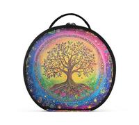 aidingzhi The Tree Trousse de maquillage verticale autoportante pour femme avec séparateurs réglables 27,9 cm