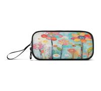 aidingzhi Trousse à crayons en nylon avec fleurs de couleur vive pour collège