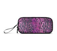 aidingzhi Trousse à crayons en nylon avec texture peau de crocodile beige et fermeture éclair pour enfants du collège