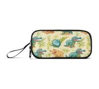 aidingzhi Trousse à crayons en nylon motif crocodile pour adolescentes, grande capacité, papeterie scolaire pour adolescentes