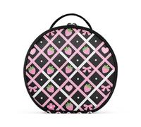 aidingzhi Trousse de toilette rose en forme de fraise avec compartiments réglables, 27,9 cm