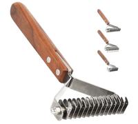 AIDIYA Coat King Démêloir Peigne et brosse de toilettage pour chiens et chats Râteau à sous-poil (8.8cm)