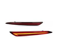 AIDLMBG Clignotant De Rétroviseur Droit Gauche Lot 2 Feux Pare-chocs Arrière À LED Pour Voiture Pour Fusion Pour Mondeo 5 Pour MK5 Réflecteur Frein Antibrouillard Clignotants(Lens)