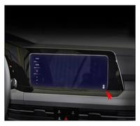 AIDLMBG Navigation Film Protection Membrane Verre Trempé Écran Navigation GPS, Film Protection Anti-rayons Bleus, Décoration Voiture Pour Golf 8 MK8 2020 2021(GPS with hole)