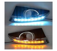 AIDLMBG Phares 1 Paire Feux Jour LED DRL 12V Pour Chevrolet Pour Captiva 2011 2012 2013 Avec Trou Phare Antibrouillard Relais Clignotant Feux phares(Blanc)