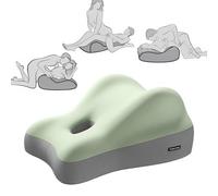 AIDODIA Coussin Couple en Mousse à MéMoire De Forme pour Couple, 48×41×23cm, Oreiller Intime pour Couples, Coussin De Soutien pour Les Fesses Et Les Fesses, pour Intimité. (Vert fruité)