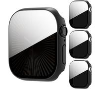 AIDOWU Lot de 3 coques de protection de la vie privée pour Apple Watch Série 10/11 46 mm, [Anti-espionnage] Coque de protection d'écran en verre trempé ultra mince pour iWatch Série 10/11 46 mm