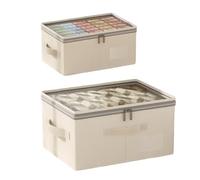 AidSci Lot de 2 organiseurs de penderie pliables - 9 L/40 l - Système de rangement pour pantalons, vêtements, chaussettes, couettes, boissons