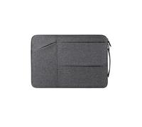 AidSci Sac fin Eco pour ordinateur portable jusqu'à 14 pouces en polyester, compact, étanche et résistant aux chocs, sac à bandoulière durable pour voyage, affaires, bureau, école, f