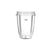 AidShunN Coupes à jus pour pièces de rechange NutriBullet 600w 900W 18OZ 24OZ 32OZ Effacer les tasses Mélangeur Juicer Mixer-(18OZ)