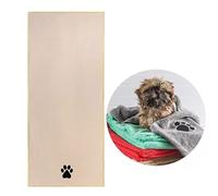 AidShunn Serviettes pour chien super absorbantes en microfibre douce à séchage rapide pour animaux de compagnie, chiens, chats, bain et toilettage (beige, 50,8 x 99,2 cm)