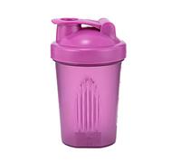 AidShunn Shaker de protéines de 400 ml avec boule mélangeuse anti-fuite sécurisé à rabat - Bouteille d'eau pour saupoudreuse, gym, supplément de sport, fitness - Violet
