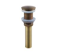 AIDUCHO Pop-up Bouchon Bonde de Lavabo, Rétro Égouttoir à Évier en Laiton Universel Valve - sans Trop-Plein, Bouchon de Vidage Salle de Bainà Clic-clac, Antique Brass