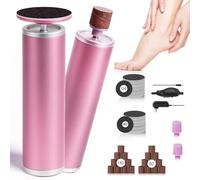 AiDwell Outil de pédicure électrique avec 80 disques abrasifs, 800 tr/min, en aluminium, outil de pédicure pour peaux mortes et callosités, contrôle de la vitesse en continu