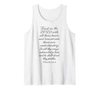 Aie Confiance au Seigneur de Tout Ton cœur (Proverbes 3:5-6 Bible) Débardeur