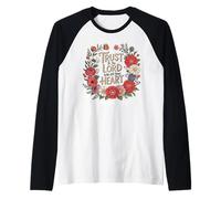 Aie Confiance au Seigneur Proverbes 3:5 Foi chrétienne Croyant Dieu Manche Raglan