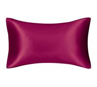 aie d'oreiller 100 % pure soie de mûrier 19 momme charmeuse des deux côtés en soie pour la santé de la peau avec fermeture éclair dissimulée 50 x 75 cm