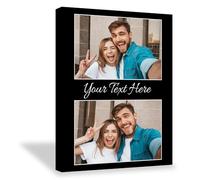 Aiebill Cadeaux pour papa Impression sur toile personnalisée avec photo, faites une toile personnalisée pour la fête des pères avec image à mon papa, décoration murale pour salon, chambre à coucher
