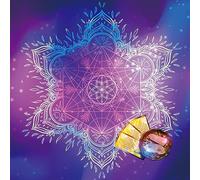 aieibuy Nappe de Carte de Tarot Tapisserie de Divinations carrées Thème Metatron Astrologies Nappe Tapis de Table Fournitures de Sorcellerie