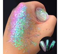 aieibuy Poudre à ongles réfléchissante à paillettes, pigments cristallins, poudre chromée, poussière à faire soi-même, fournitures de décoration pour ongles