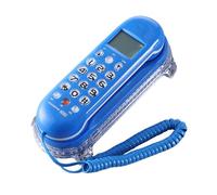 aieibuy Téléphone Mural Filaire élégant à Base de Cristal B365, Mini téléphone Fixe Fixe, Affichage LCD, Fonctions de Rappel de l'appelant