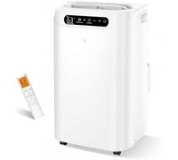 AIEIJJH Climatiseur Mobile 14000 BTU Refroidit Jusqu’à 65 m², Équipement de Climatisation avec Refroidissement, Ventilateur, Déshumidificateur, Mode Nuit, Télécommande