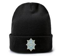 Aienviaoe Black Clov-ER Bonnet Homme Hiver, Bonnet Bouffant Respirante avec Imprimé, Bonnet au Ski ou en Ville Taille Uni.Que, Grâces(Black7)