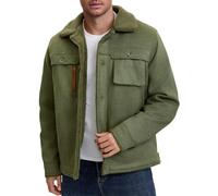 AIEOE Hommes Veste Polaire Chaude Hiver Épaissie Blouson de Loisirs Coupe-Vent Parka avec Poches L