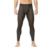 AIEOE Leggings Brillants pour Hommes sous-Vêtements Sexy Transparents Collants à Séchage Rapide Hose de Survêtement EU XL