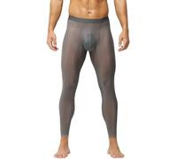 AIEOE Leggings Brillants pour Hommes sous-Vêtements Sexy Transparents Collants à Séchage Rapide Hose de Survêtement EU XL
