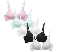 AIEOE Soutien-Gorge d’entraînement sans Armature avec Coussinet Amovible A-Cup sous-Vêtement Respirant 34