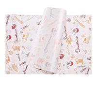 Aieraczy 100 Feuilles Papier Ciré, 26 * 36cm Papier Sulfurisé, Papier d'Emballage Alimentaire Cuisson, Papier Fromage, Antiadhésif Anti Graisse Papier, pour Sandwich Burger Pizza