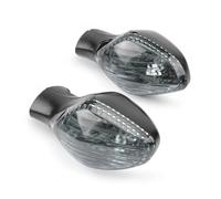 AIERDEYP Indicateurs De Virage Compatible Avec Honda Pour CB500F CB 500X CBR500R CB650F CBR650F GROM 125 NC 700 750 S/X CRF250L CRF300L Couvercle Lentille Clignotant Moto(Fit For Front 1 Pair)