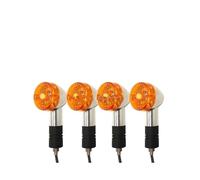 AIERDEYP Indicateurs De Virage Compatible Avec Kawasaki Vulcan VN 750 800 1500 Clignotants Rétro Pour Moto(4pcs)