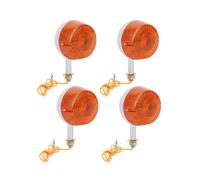 AIERDEYP Indicateurs De Virage Compatible Avec Suzuki Pour FA50 FA50X Shuttle Scooter RV50 RV75 RV90 RV125 1980-1991 4PC Avant Arrière Clignotants
