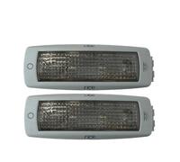 AIERDEYP Plafonnier De Lecture Compatible Avec VW Tiguan 1 Jetta Sharan Scirocco Golf 4 Interrupteur Lampe Lecture Arrière 5N0947291C(Grey-2PCS)