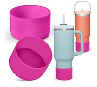 AIERSA Lot de 2 manchons en silicone pour bouteille Stanley Quencher de 1200 ml, 887 ml avec poignée et pour IceFlow 590 ml, 887 ml, housse de protection pare-chocs pour accessoires de gobelet