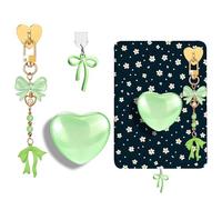 AIERSA Lot de breloques mignonnes pour Kindle, y compris bouchon anti-poussière type C/USB C, support en forme de cœur, porte-clés avec crochet pour accessoires Kindle, compatible avec Kindle